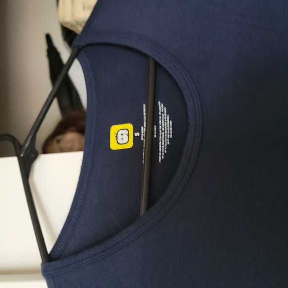 Very Soft Dark Blue WonderWink Shirt - Picture 2 of 8